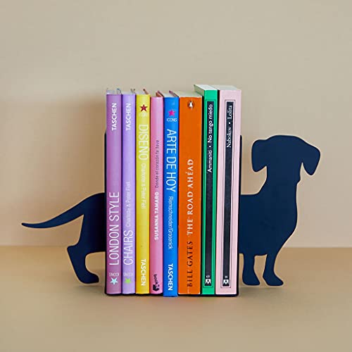 Sujetalibros teckel negro – El perro salchicha que guarda tus libros