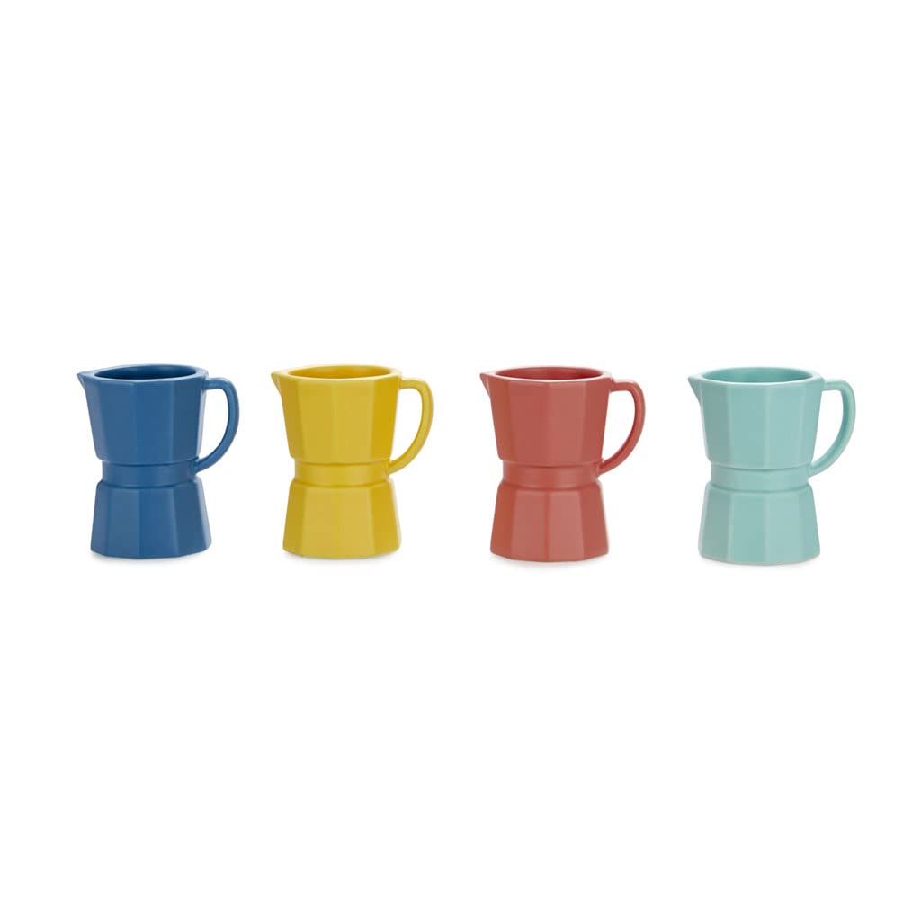 Balvi Set Tazas Espresso Moka Color Multicolor Set de Tazas tamaño Espresso con un Colorido diseño a