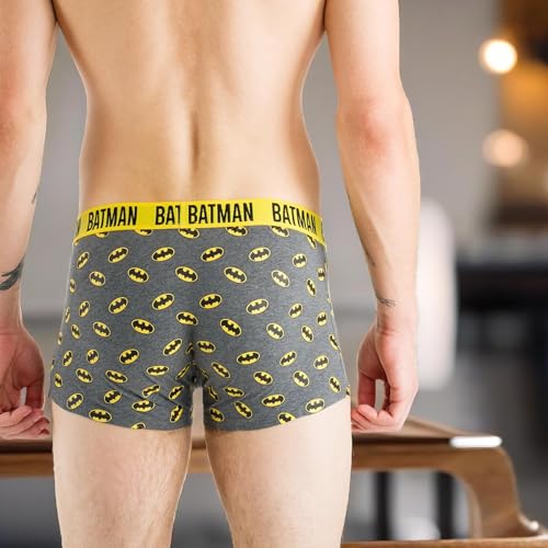 DC Comics The Batman Calzoncillos Hombre Boxer Algodon Boxers Regalos Originales 2 Pares Batman 2 L