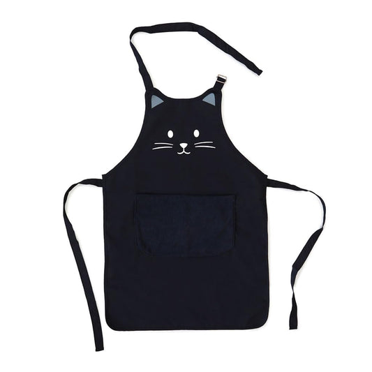 Delantal Kitty negro – El chef más sigiloso