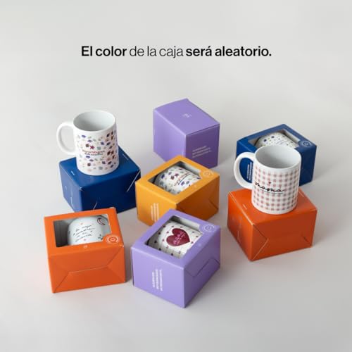 UO Taza de regalo con mensaje Amor perruno, regalo para amigas, regalo para amigos, regalo original de Navidad, regalo amigo invisible original, 350 ml, Cerámica