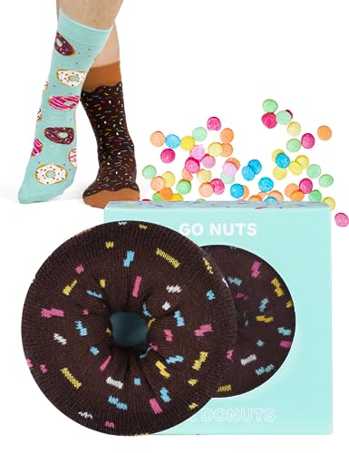 soxo Donut Calcetines Mujer Divertidos Algodon Socks Regalos Originales Regalo Colores 35-40 Azul 1 Par