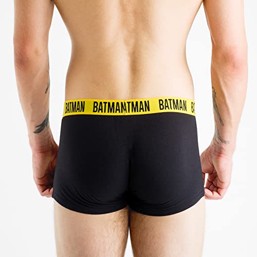 DC Comics The Batman Calzoncillos Hombre Boxer Algodon Boxers Regalos Originales 2 Pares Batman 2 L