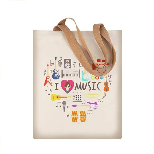 I love music – La tote bag para los que viven en clave de sol