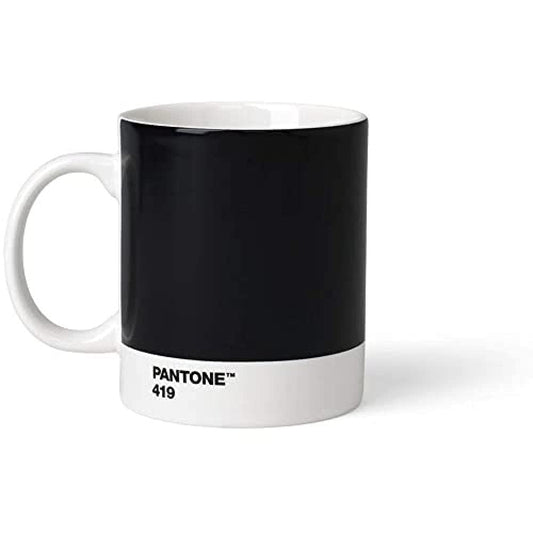 Copenhagen design Pantone Mug, Coffee/Tea Cup, Fine China (Ceramic), 375 ml, Black, 419 C, Porcelana, 1 Unidad (Paquete de 1)