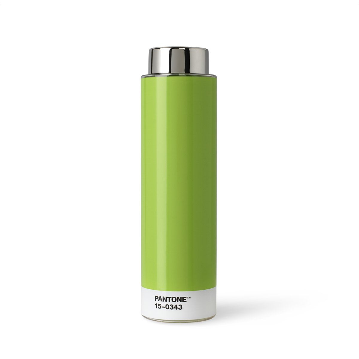 Copenhagen design Pantone Drinking, Tritan (Plastic) Water Bottle, 500 ml, Greenery, Color of The Year 2017, Green 15-0343, One Size