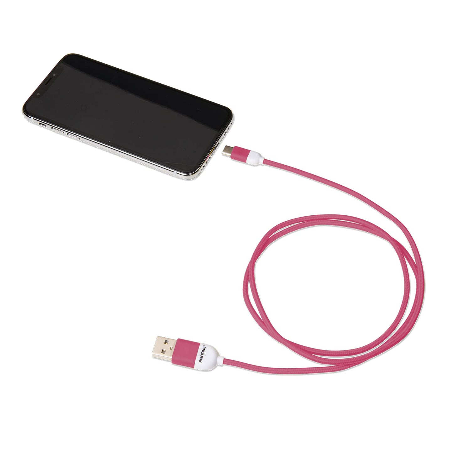 Cable USB-C a USB Pantone PT-TC001-5P Rosa 1,5 m