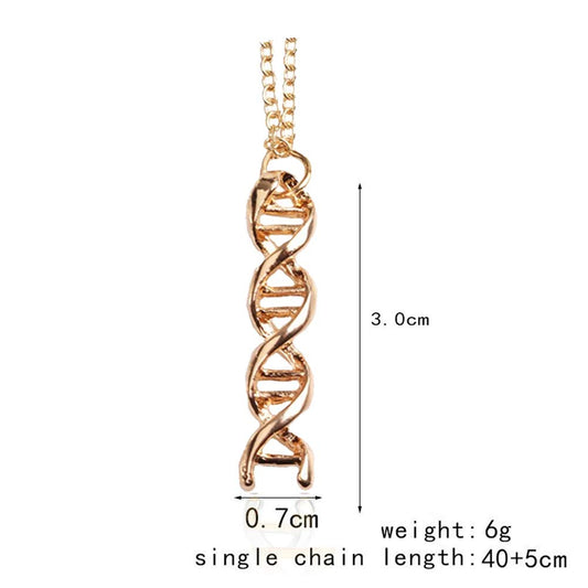 Set Joyas ADN Doble Hélice – Elegancia y Ciencia en Plata
