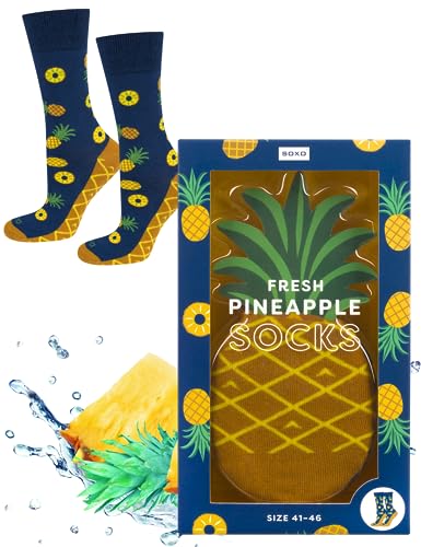 soxo Calcetines Mujer Divertidos Regalos Originales Para Hombre LGBT Ropa Pride 41-46 Ananas