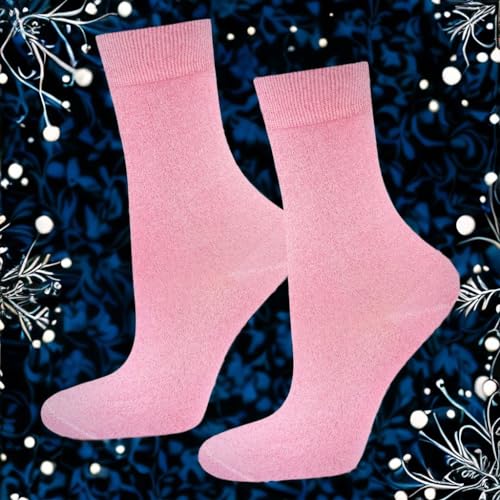 soxo Muffin Calcetines Mujer Divertidos Algodon Socks Regalos Originales Regalo Para Ella 35-40 Rosa 1 Par