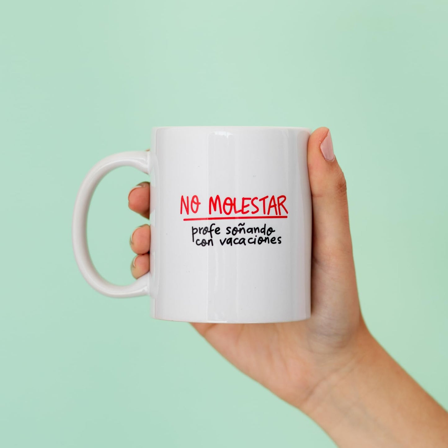 Pedrita Parker Taza desayuno para Profesores Taza café divertida - No molestar, profe soñando con vacaciones