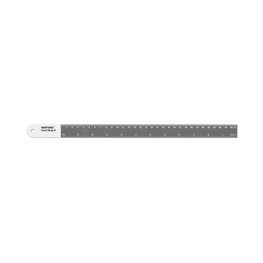 Copenhagen Design Pantone Ruler Steel 30 cm-Gray, Acero aleado, Gris, Talla única