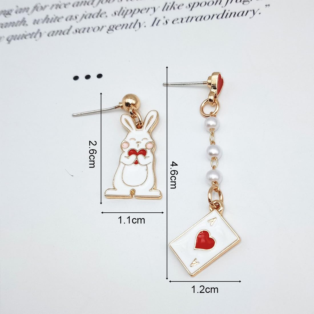 Pendientes Asimétricos Cartas de Póker – Un As de Picas con Mucho Estilo