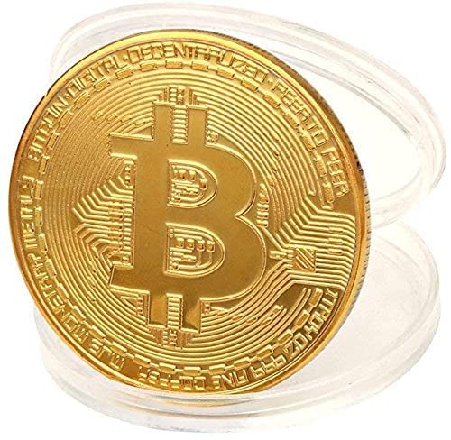 Moneda Bitcoin oro 24K – Brilla como tu fe cripto