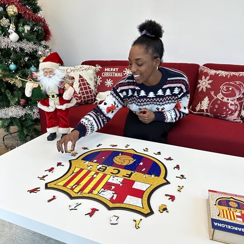 Puzzle de Madera FC Barcelona – Construye el Escudo Culé Pieza a Pieza
