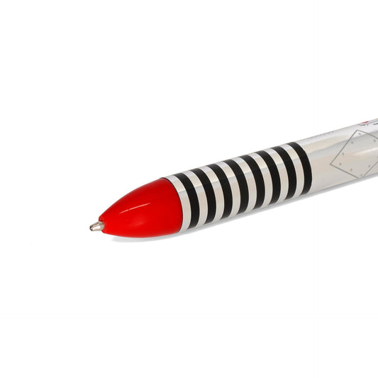 Legami - Bolígrafo bicolor, tinta negra y roja, Click&Clack, ideal para la escuela la oficina en casa, bicolor, 1 mm de diámetro de punta, tema Robot