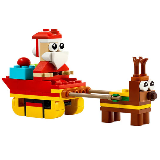 Papá Noel y Reno LEGO – Construye la magia navideña en miniatura