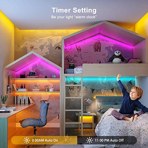 TVLIVE Tira LED, Luces LED Habitación 20 metros, LED Strip lights RGB, Sincronización Musical Bluetooth, 28 Modos, Control de Remoto 40 Botones y App, Luces de Tiras Led Para Fiesta Hogar TV Bar