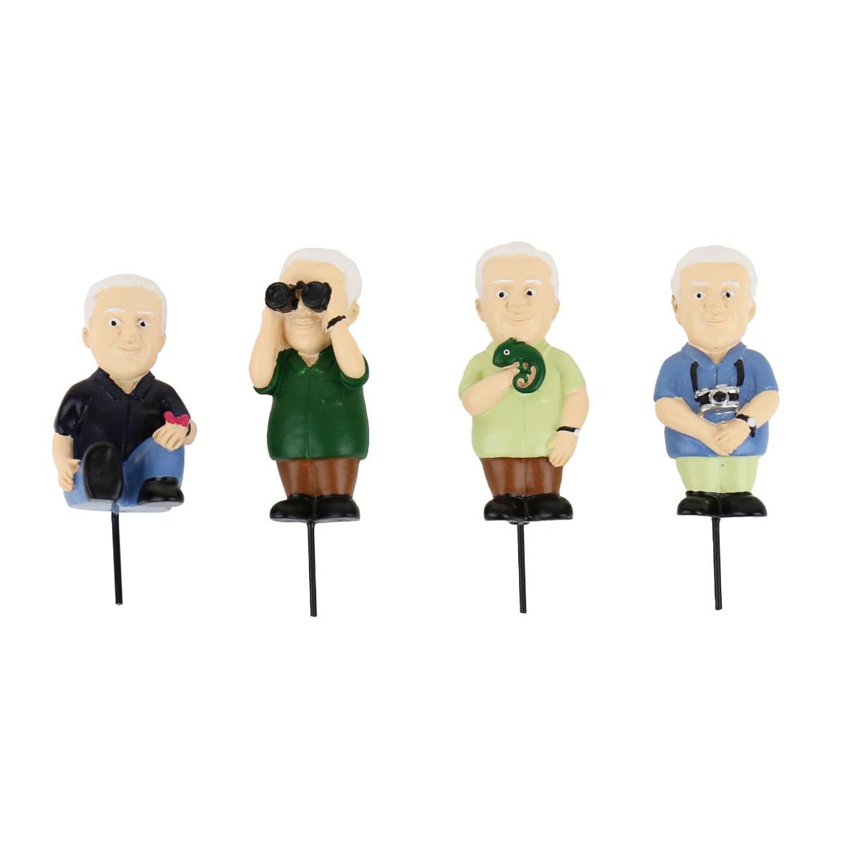 Mini exploradores Attenborough – Marcadores decorativos para macetas