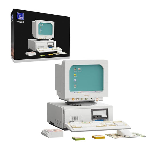 Ordenador retro de bloques – Monta tu nostalgia pieza a pieza