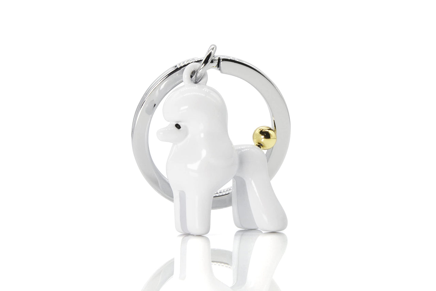 O meta[l]morphose METALMORPHOSE MTM255-01 - Llavero de caniche, blanco, 0 meses, Único