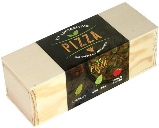 Kit pizza – Siembra orégano, albahaca y tomate