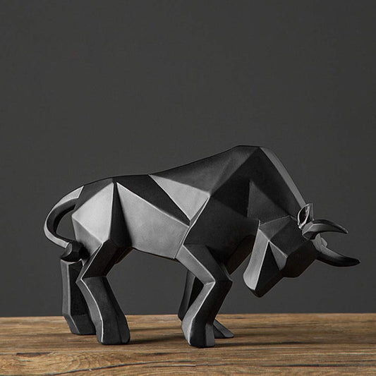 Toro geométrico – Fuerza en versión decorativa moderna
