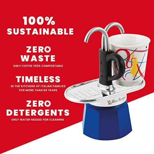 Bialetti Mini Express Arte – Edición Kandinsky con 2 Tazas