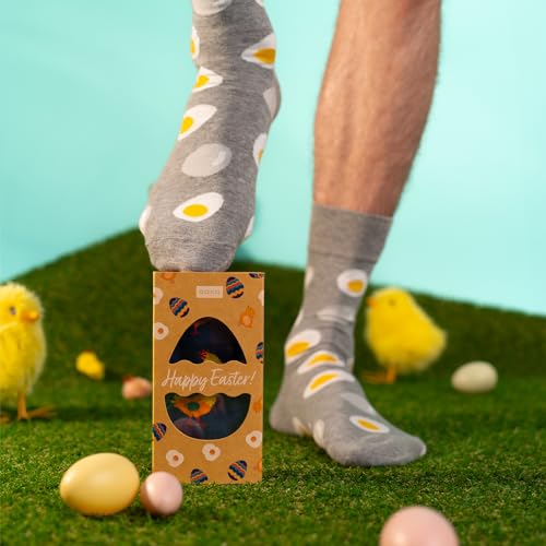 soxo Huevo Pascua Regalos Originales Para Hombre Calcetines Mujer Divertidos 40-45 Happy Easter Men 2 Pares