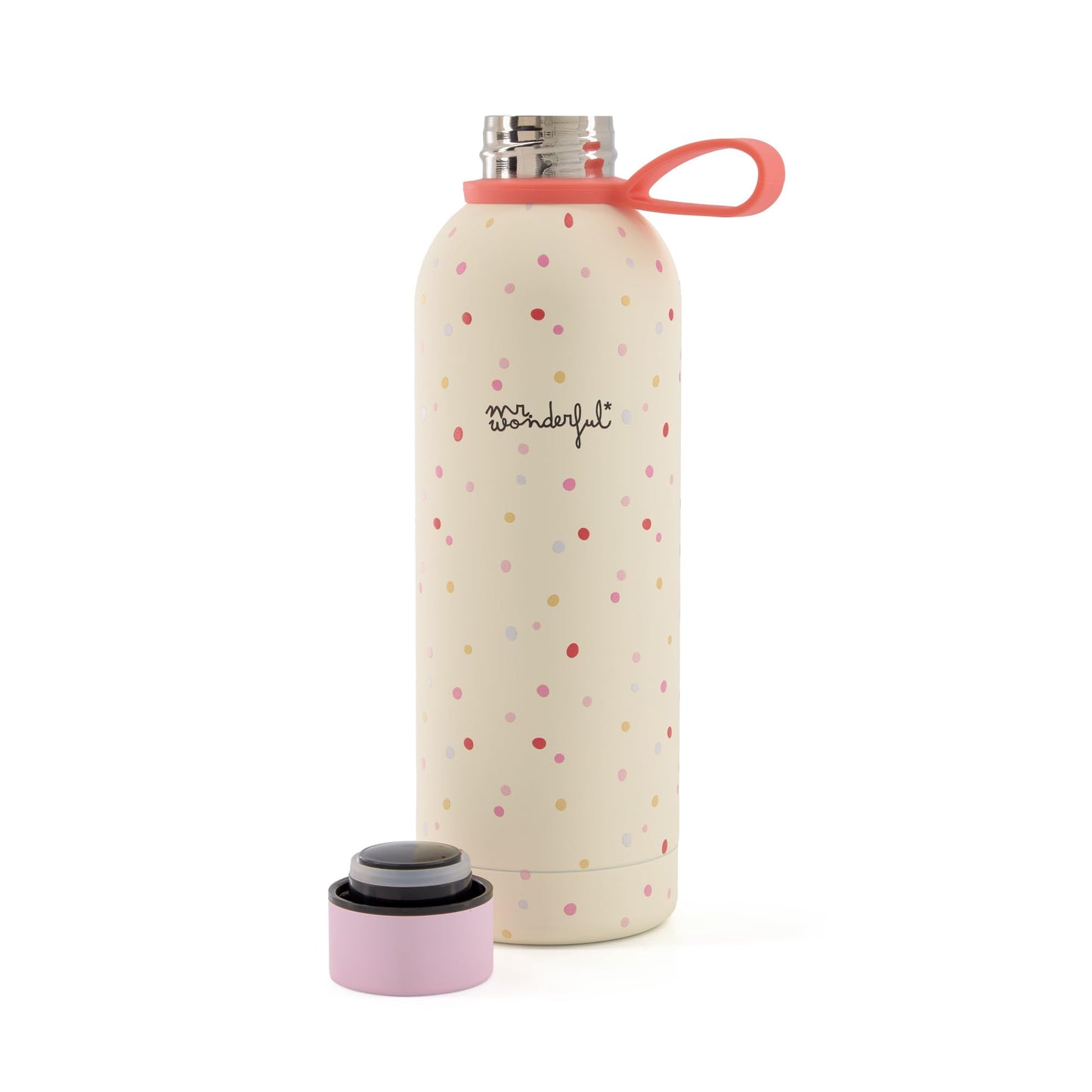 Mr. Wonderful Mr.Wonderful-Botella térmica-Topos de colores, multicolor (2506010269W0UN)