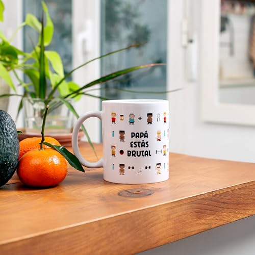 Papá estás brutal – Taza potente para un padre épico
