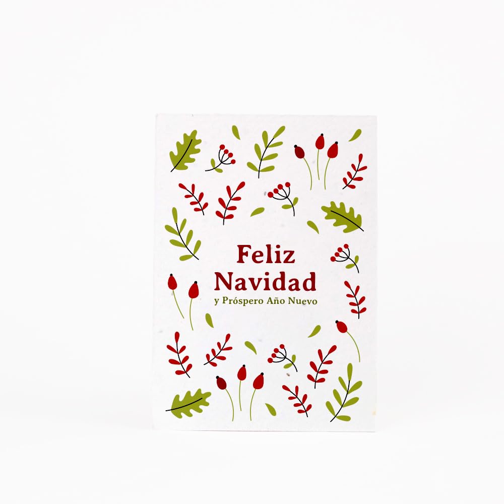 Postal Plantable Feliz Navidad – Felicitación Navideña Sostenible