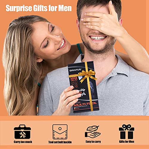 Accesorios multiherramienta para acampar, regalos para hombres, papá, 16 en 1, mejorado, multiherramienta de supervivencia, con hacha, alicates de martillo, destornilladores, abrebotellas