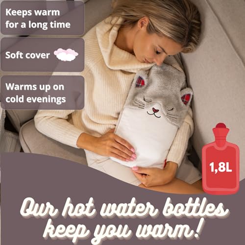 soxo Peluche Bolsa Agua Caliente Hot Water Bottle With Cover Bolsas De Agua Caliente Para Cama Gato