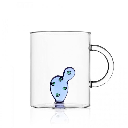 Taza con cactus azul – Diseño desértico en cada sorbo
