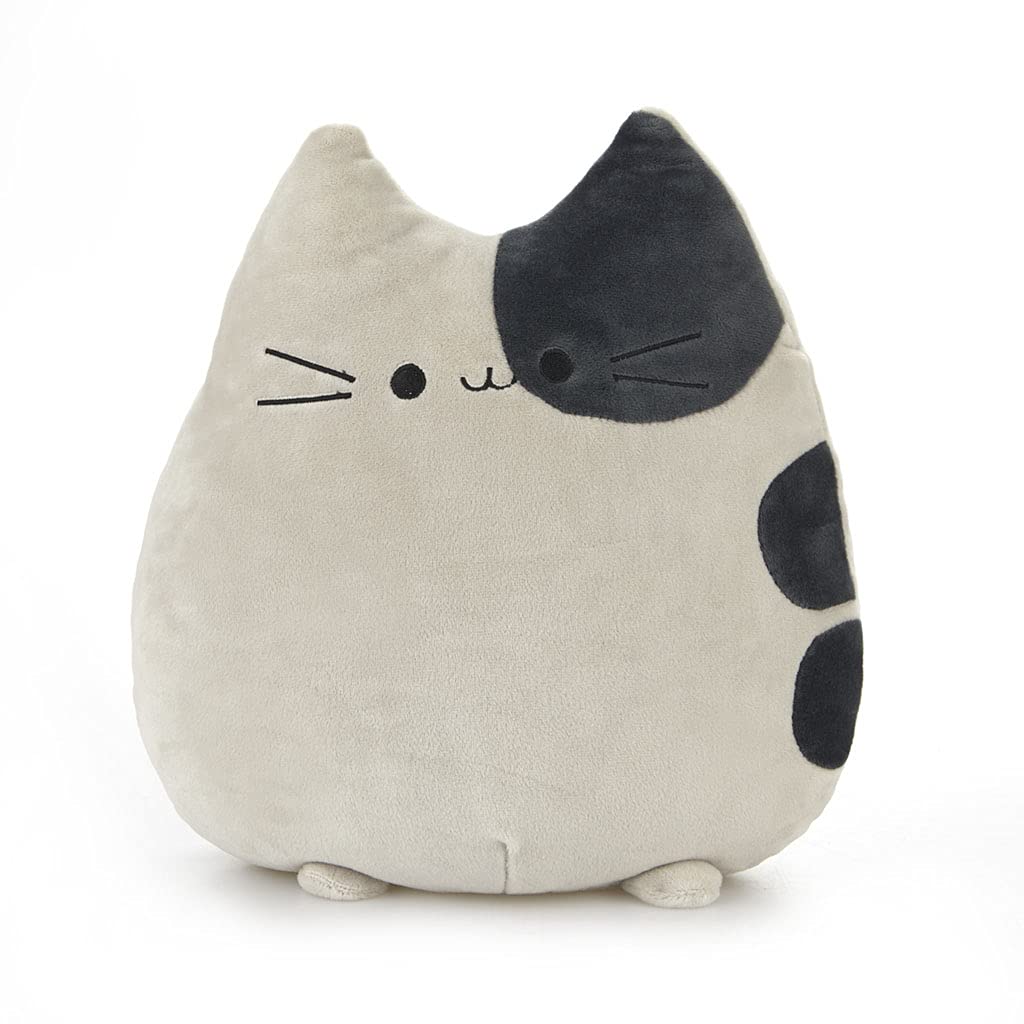 Cojín “Sweet Kitty” gris Balvi – Un minino que abraza tu espalda