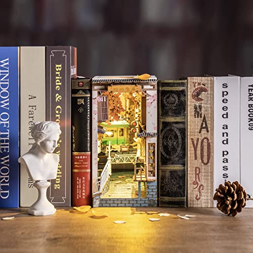 Book Nook de madera 'Puente encantado' – Crea magia entre tus libros
