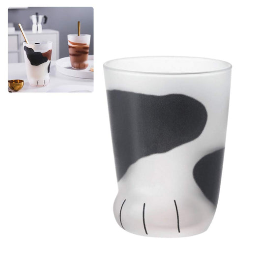 Taza de cristal pata de gato – El café más tierno deja huella