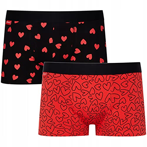 soxo San Valentín Calzoncillos Hombre Boxer Algodon Boxers Deportivos Regalos Originales 2 Pares XL Multicolor