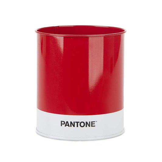 Balvi Portalápices Pantone Color Rojo Organizador Escritorio Ten Tus Bolis, lápices y Plumas ordenado