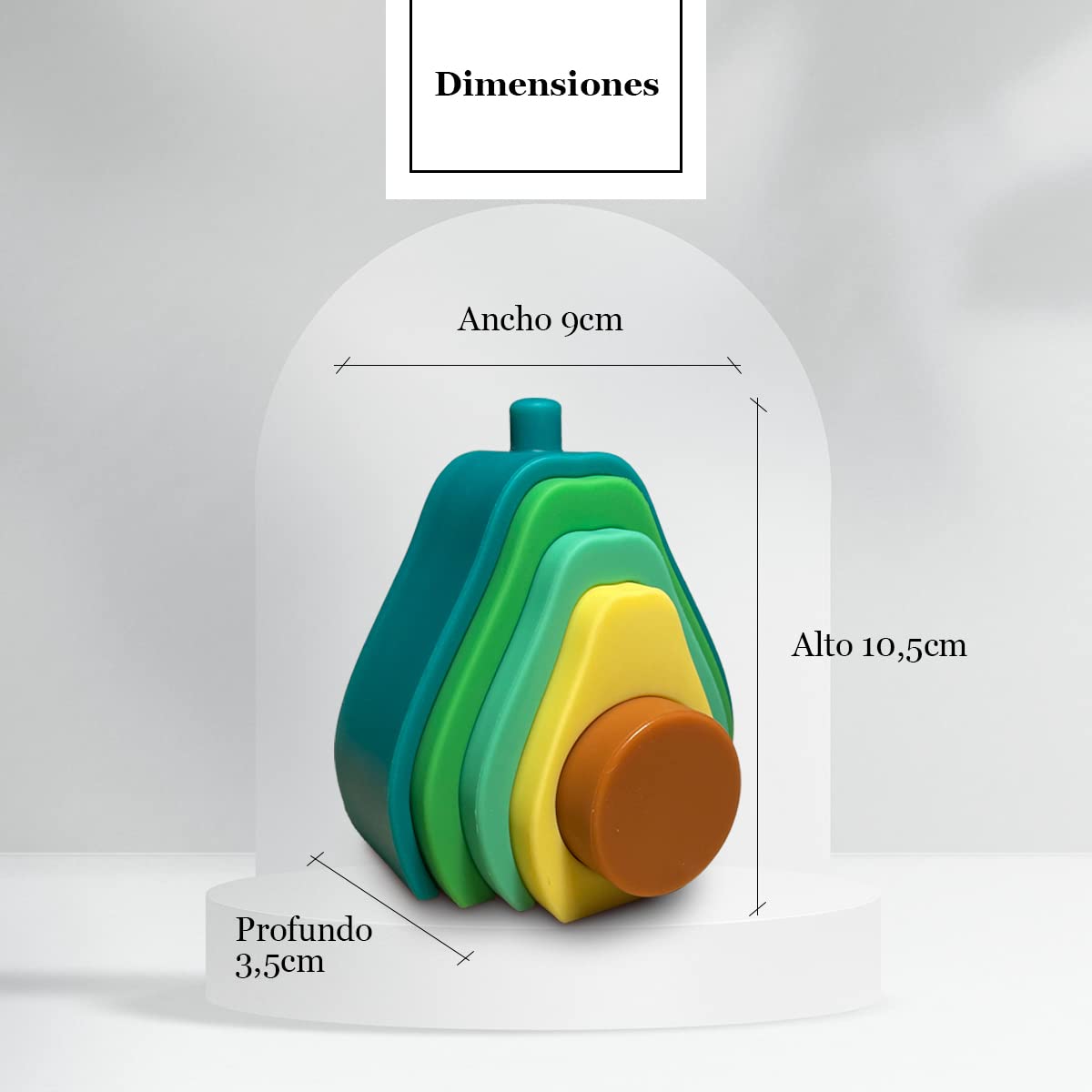Aguacate Apilable Montessori – Diversión Saludable para Bebés
