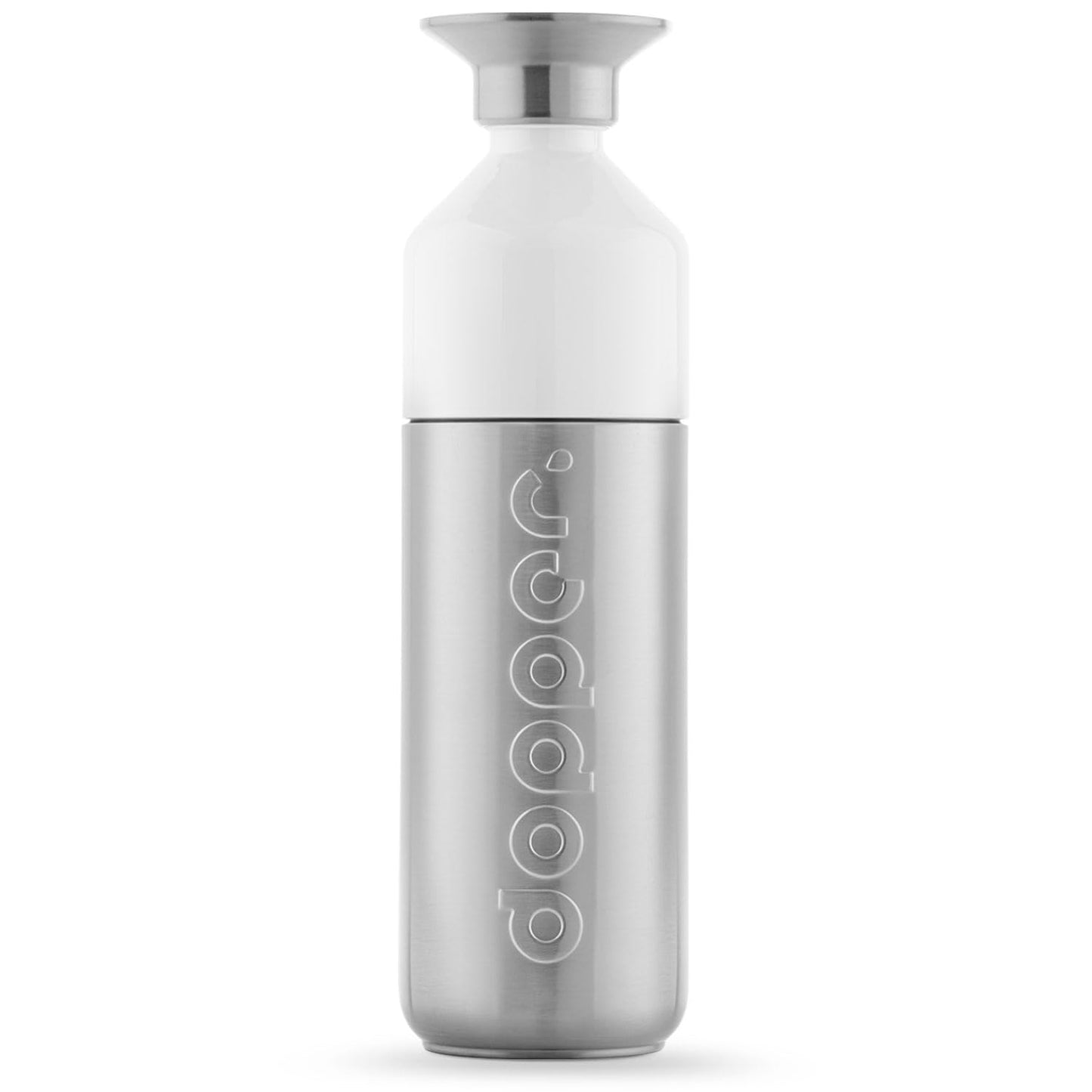 Dopper Steel 800ml Botella de Agua - Botella de acero Inoxidable - Botella Reutilizable sin BPA, de acero Inoxidable 18/8 - Botella Deportiva de Metal para Uso Deportivo y en la Oficina.