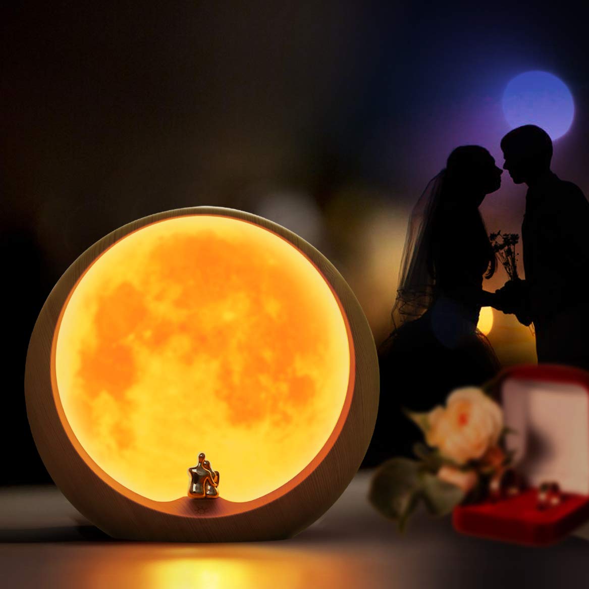 Lámpara “Amor bajo la luna” – Una luz cálida para los que se quieren bien