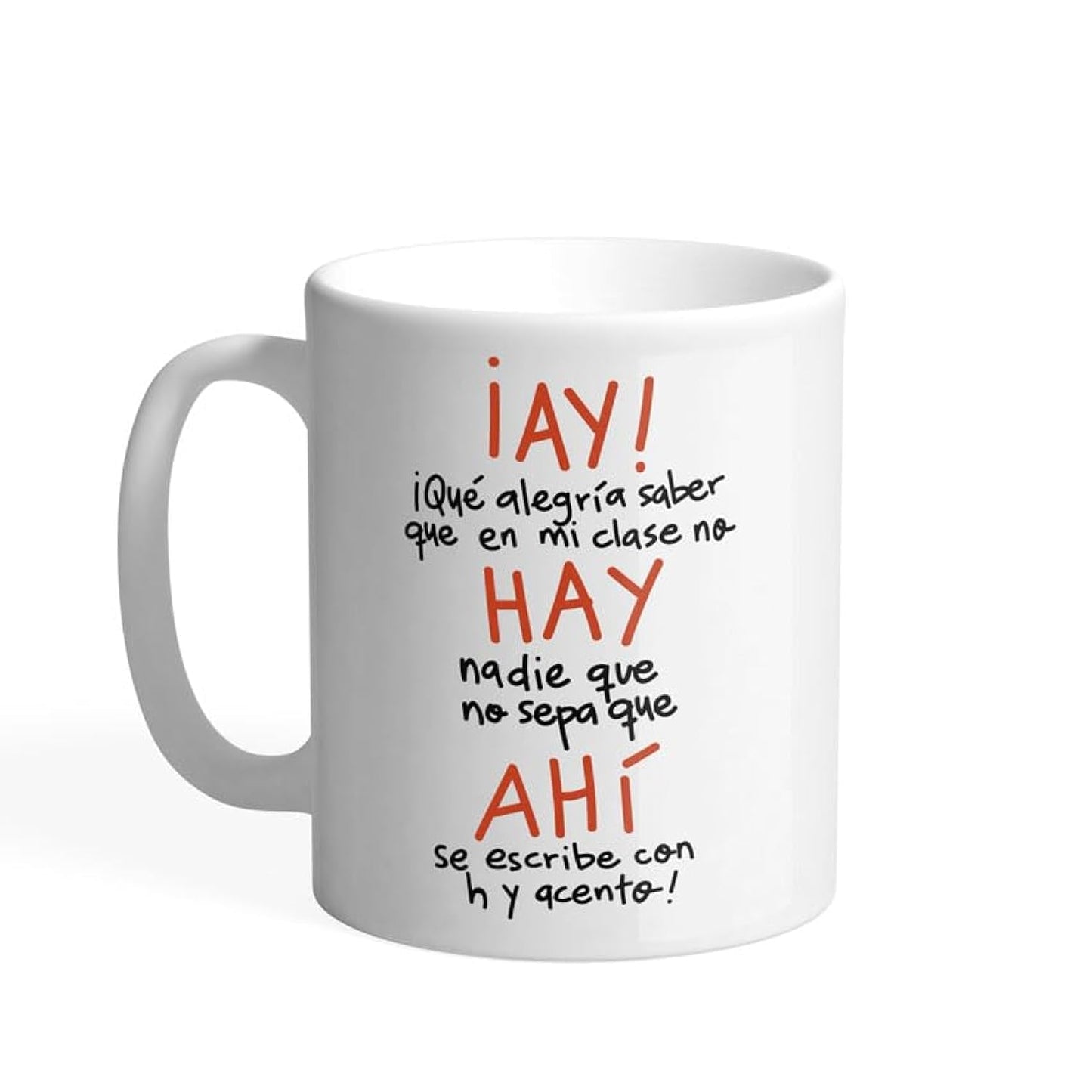 Pedrita Parker Taza de café para Profesores Taza desayuno original para Profesores - Ay, hay, ahí