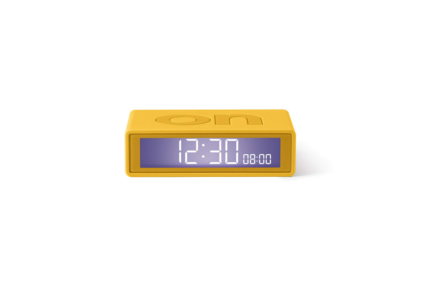 Lexon Flip+ - Reloj Despertador con Pantalla LCD (Goma), Color Amarillo