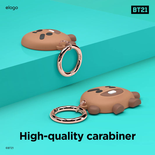Funda AirTag Tata – Diseño BT21 en silicona premium