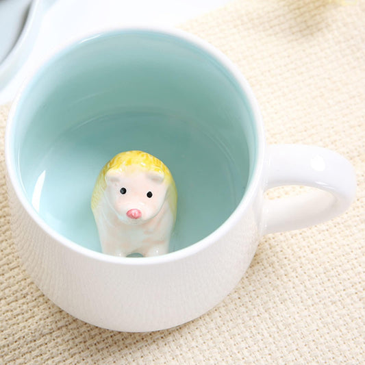 Taza erizo 3D sorpresa – Café con pinchos de simpatía