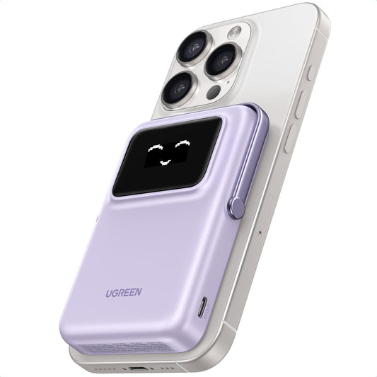 Power Bank magnético 10.000 mAh – Energía portátil con sonrisa y soporte