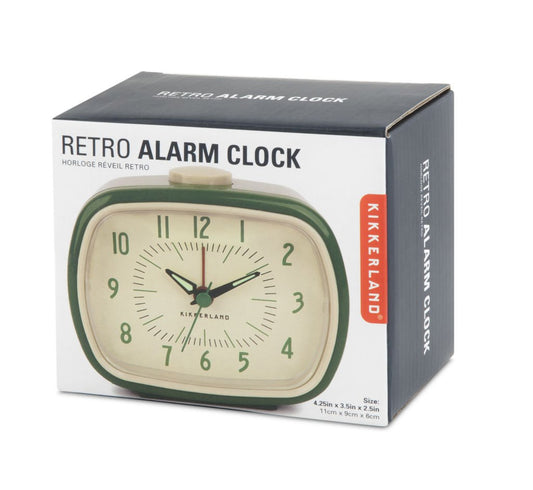 Reloj retro verde – Despertador con vibra nostálgica