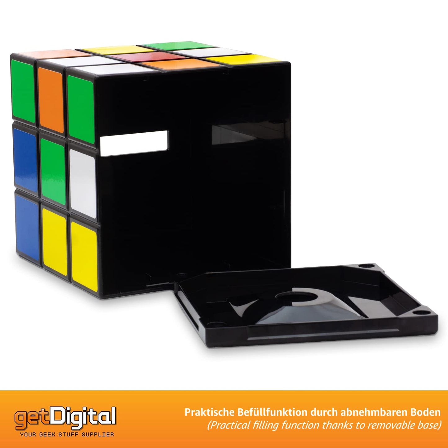 getDigital 8372 - Caja Para Pañuelos Cubo Mágico - Cierre Magnético - Multicolor - 14 x 14 x 14 cm